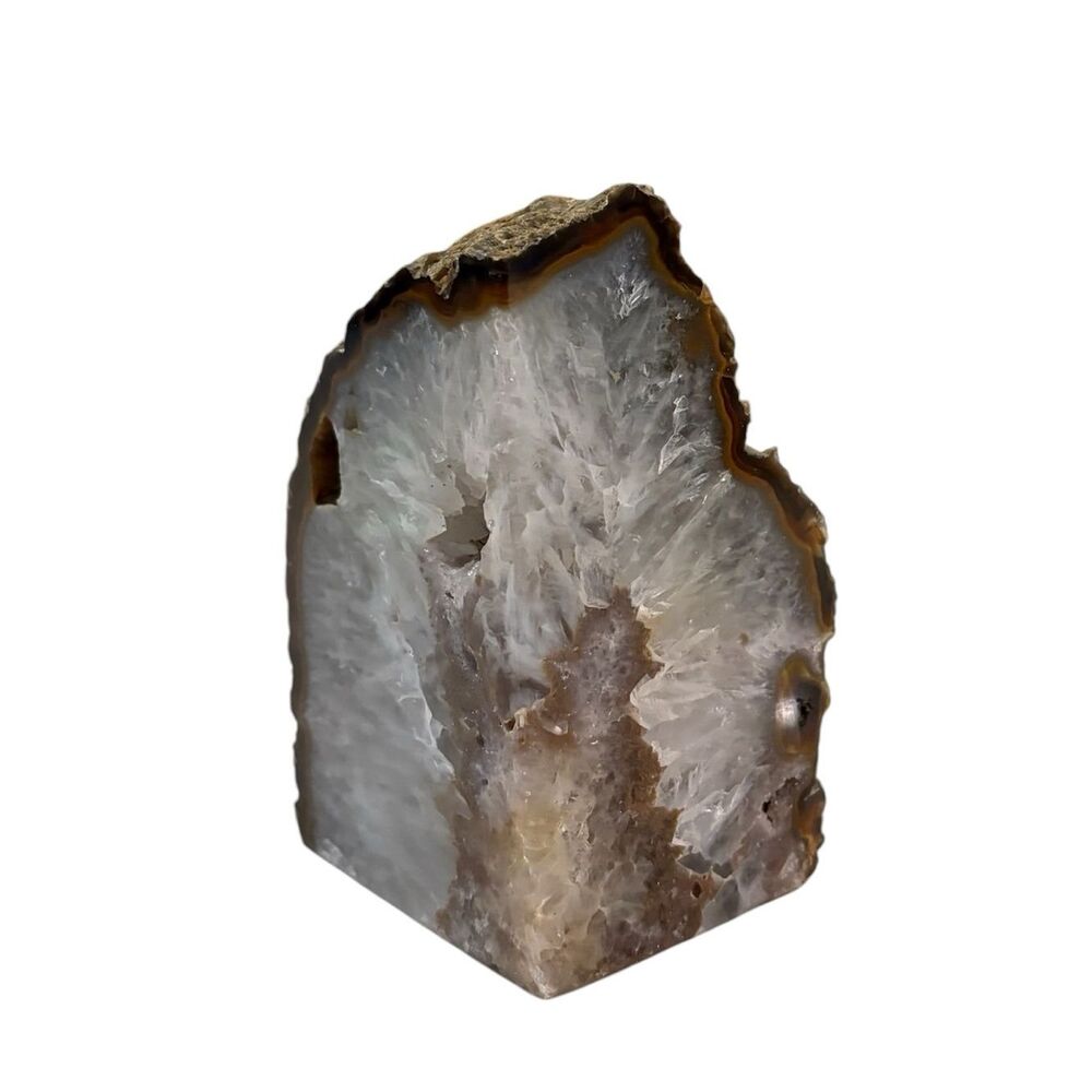 Agate Geode Polished Brazilian Agate Nodule Half